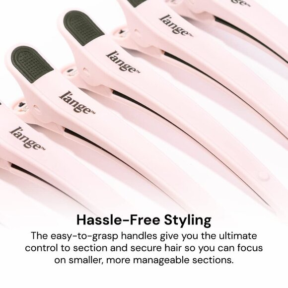 Hair Sectioning Clips Rubber Narrow Tips Non-Slip Grip 6-Pack main image 5